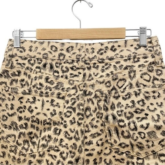 NWT Free People Printed Dogtown High Waist Shorts Cheetah Black Tan Size 29 NEW - Picture 8 of 16